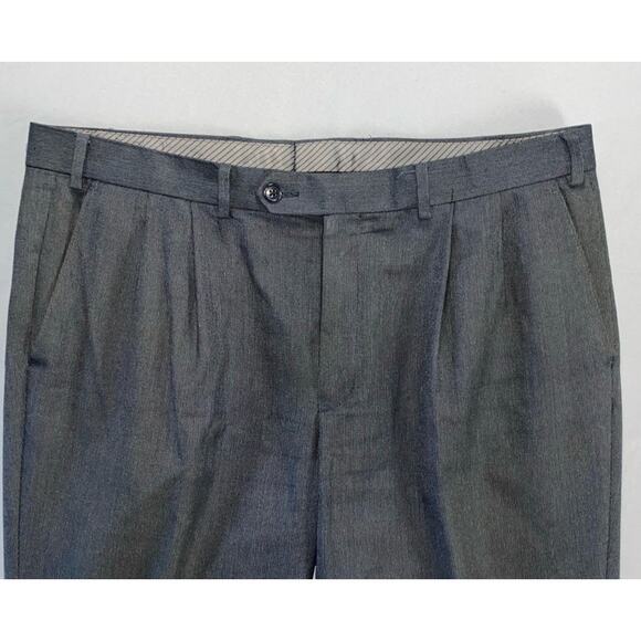 Ralph Lauren Washable Pleated/Cuffed Dress Pants, Slacks. Houndstooth, 36X30 EUC - Picture 6 of 9